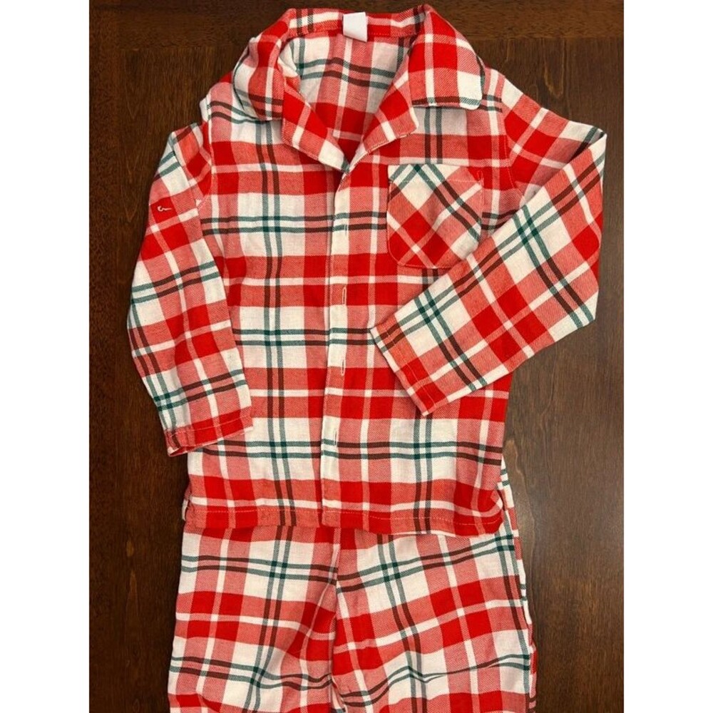 Toddler Plaid Christmas Pajamas 2 Piece Unisex Boys Girls Size 4T